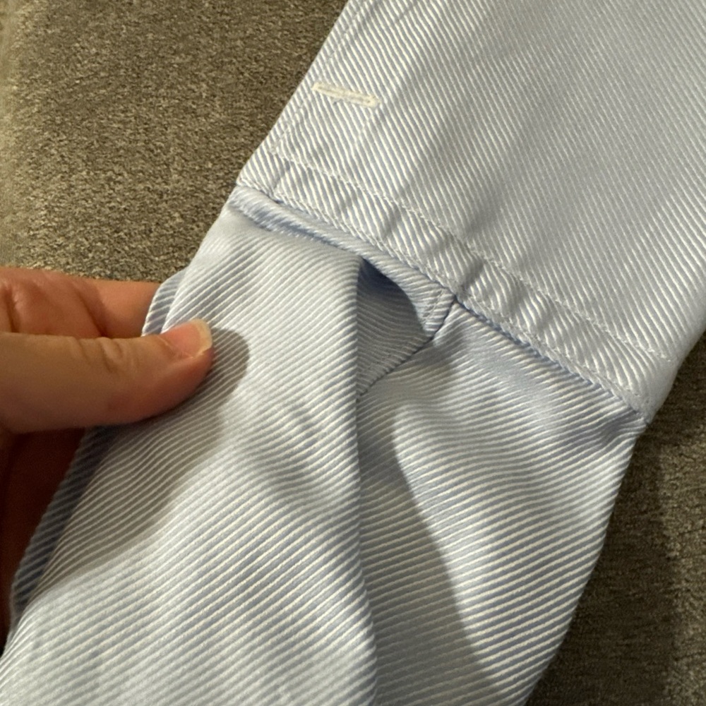 Robert Talbott Blue Casual Button Down Shirt - image 4